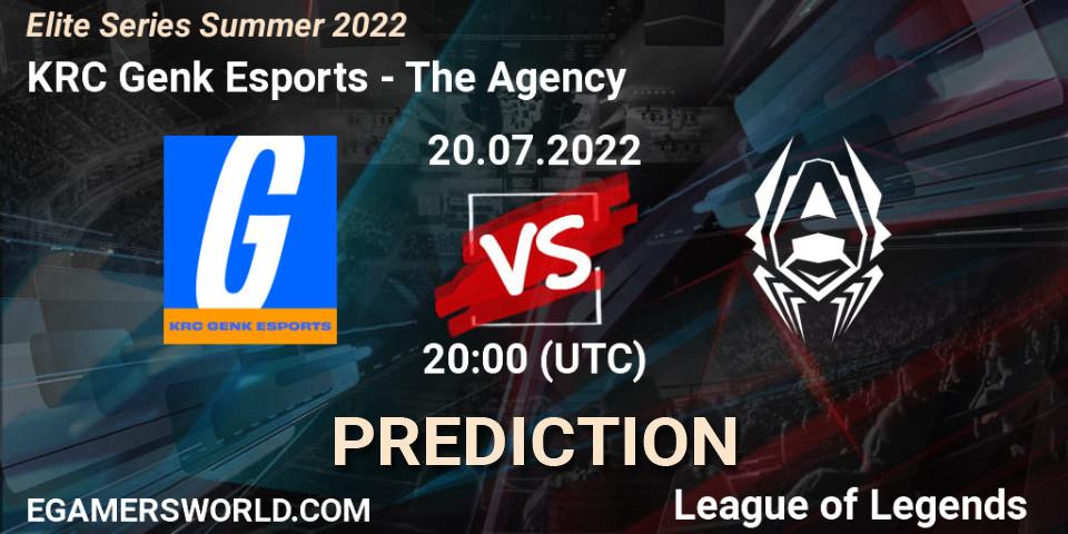 Pronósticos KRC Genk Esports - The Agency. 20.07.22. Elite Series Summer 2022 - LoL
