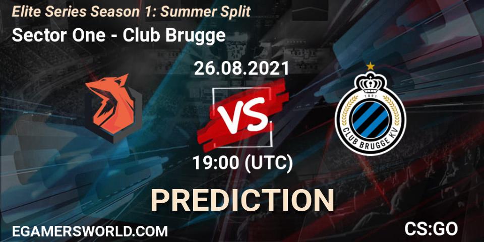 Pronósticos Sector One - Club Brugge. 26.08.2021 at 19:00. Elite Series Season 1: Summer Split - Counter-Strike (CS2)
