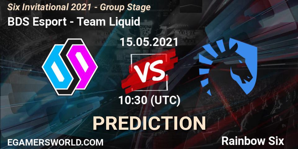 Pronósticos BDS Esport - Team Liquid. 15.05.2021 at 10:30. Six Invitational 2021 - Group Stage - Rainbow Six