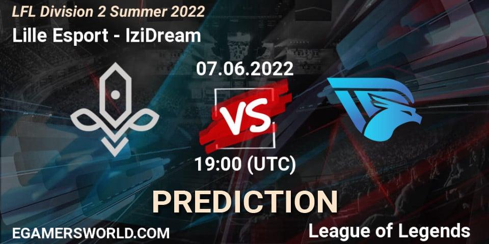 Pronósticos Lille Esport - IziDream. 07.06.2022 at 19:00. LFL Division 2 Summer 2022 - LoL