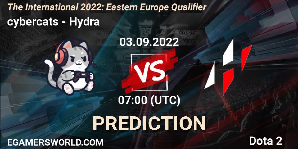 Pronósticos cybercats - Hydra. 03.09.2022 at 07:12. The International 2022: Eastern Europe Qualifier - Dota 2