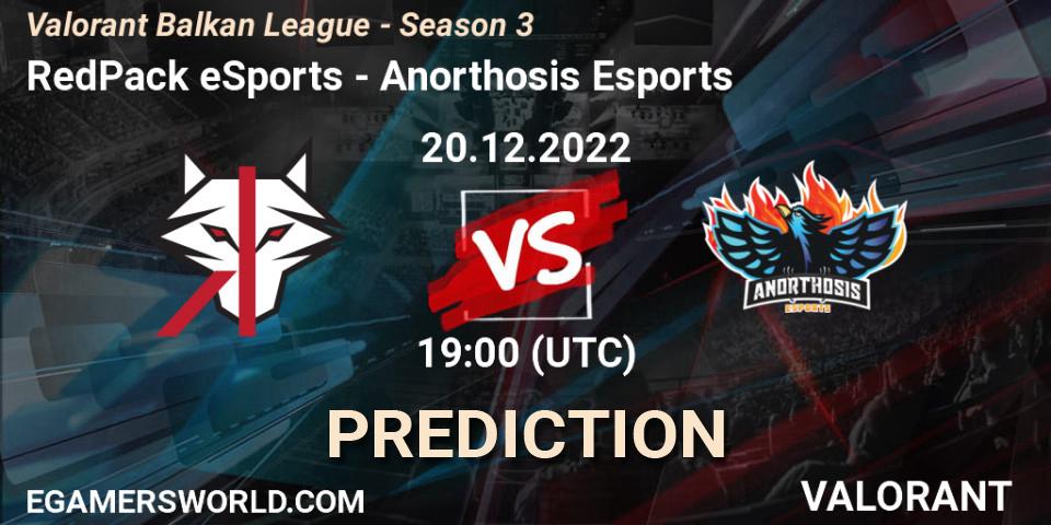 Pronósticos RedPack eSports - Anorthosis Esports. 20.12.2022 at 19:00. Valorant Balkan League - Season 3 - VALORANT