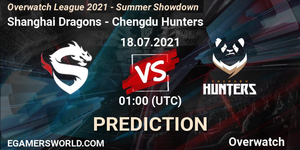 Pronósticos Shanghai Dragons - Chengdu Hunters. 18.07.2021 at 01:00. Overwatch League 2021 - Summer Showdown - Overwatch