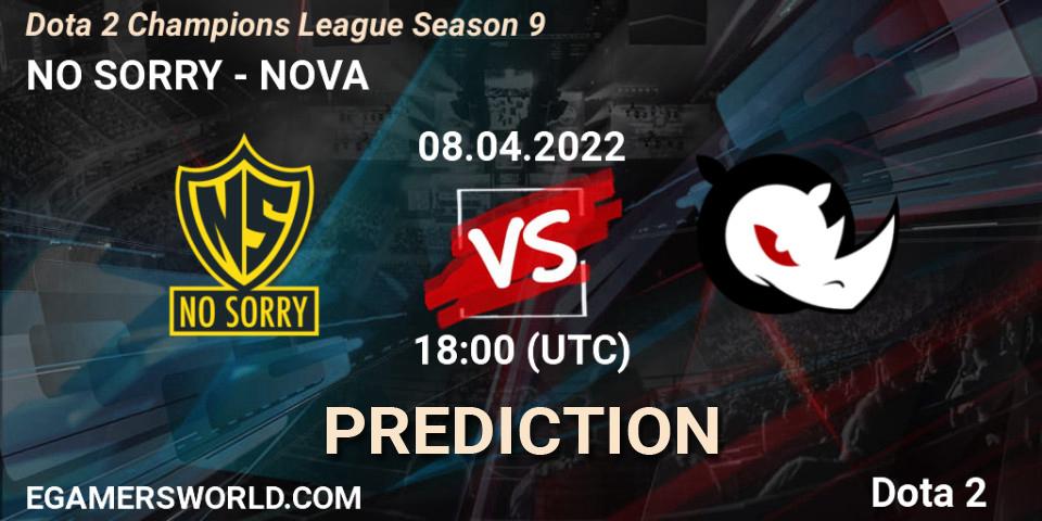 Pronósticos NO SORRY - NOVA. 08.04.2022 at 18:00. Dota 2 Champions League Season 9 - Dota 2