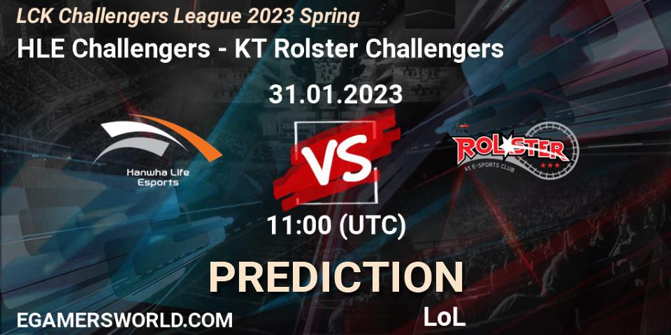 Pronósticos Hanwha Life Challengers - KT Rolster Challengers. 31.01.23. LCK Challengers League 2023 Spring - LoL