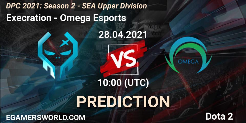 Pronósticos Execration - Omega Esports. 28.04.2021 at 10:21. DPC 2021: Season 2 - SEA Upper Division - Dota 2