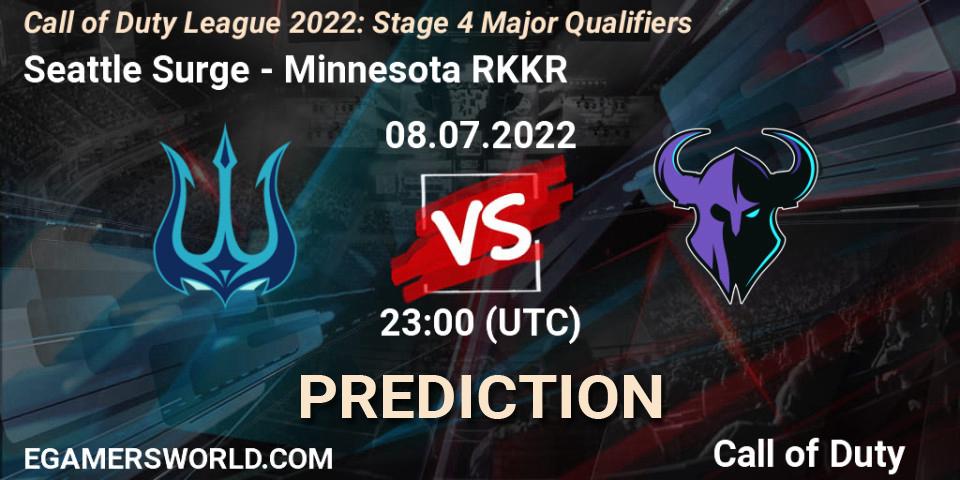 Pronósticos Seattle Surge - Minnesota RØKKR. 08.07.2022 at 23:00. Call of Duty League 2022: Stage 4 - Call of Duty