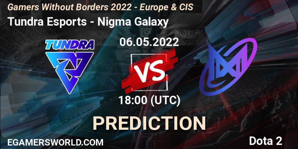 Pronósticos Tundra Esports - Nigma Galaxy. 06.05.2022 at 18:51. Gamers Without Borders 2022 - Europe & CIS - Dota 2