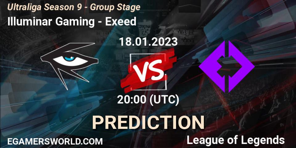 Pronósticos Illuminar Gaming - Exeed. 18.01.23. Ultraliga Season 9 - Group Stage - LoL