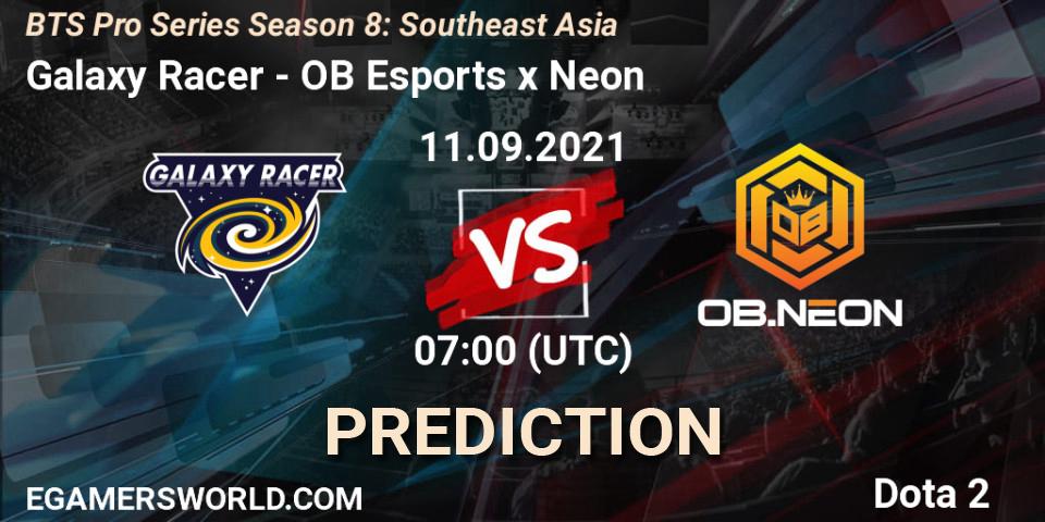 Pronósticos Galaxy Racer - OB Esports x Neon. 16.09.21. BTS Pro Series Season 8: Southeast Asia - Dota 2