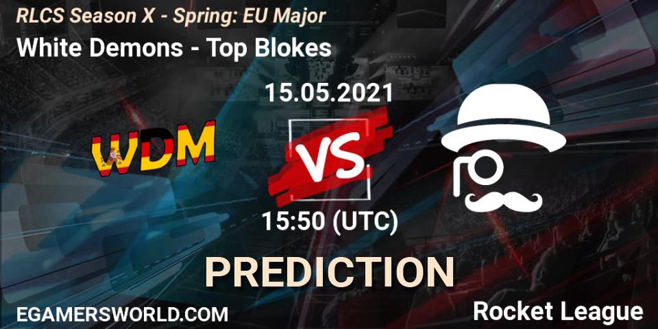 Pronósticos White Demons - Top Blokes. 15.05.2021 at 15:50. RLCS Season X - Spring: EU Major - Rocket League