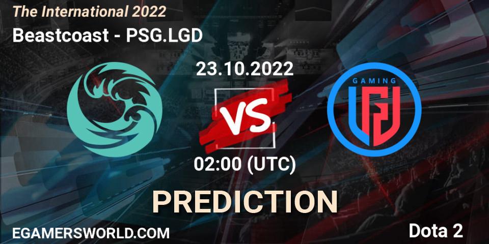 Pronósticos Beastcoast - PSG.LGD. 23.10.22. The International 2022 - Dota 2