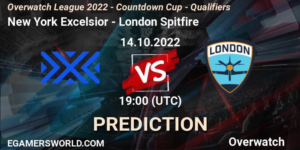 Pronósticos New York Excelsior - London Spitfire. 14.10.22. Overwatch League 2022 - Countdown Cup - Qualifiers - Overwatch