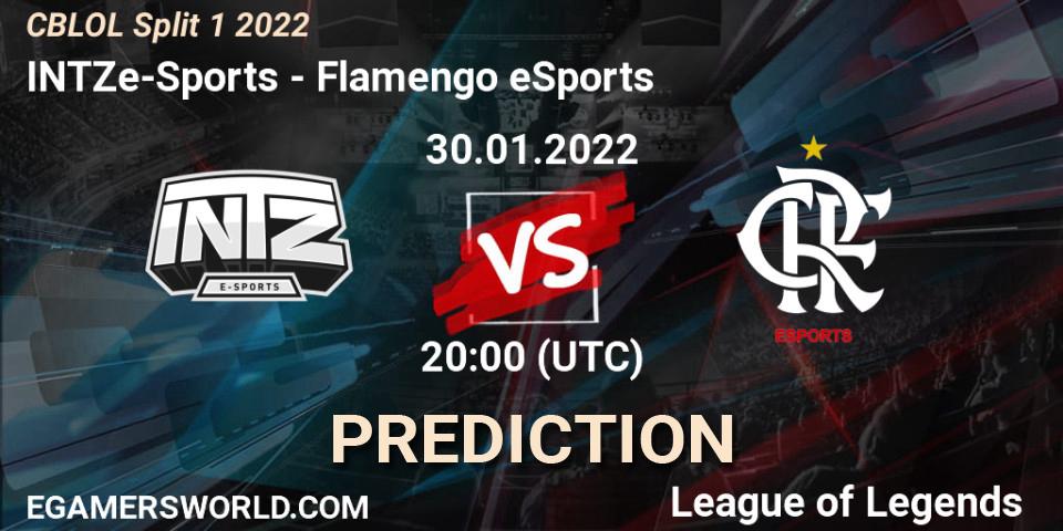 Pronósticos INTZ e-Sports - Flamengo eSports. 30.01.2022 at 20:10. CBLOL Split 1 2022 - LoL