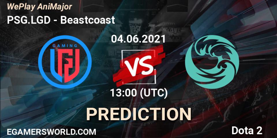 Pronósticos PSG.LGD - Beastcoast. 04.06.2021 at 13:47. WePlay AniMajor 2021 - Dota 2