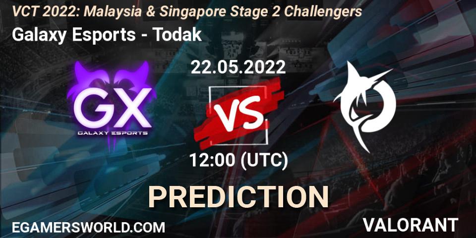 Pronósticos Galaxy Esports - Todak. 22.05.2022 at 12:00. VCT 2022: Malaysia & Singapore Stage 2 Challengers - VALORANT