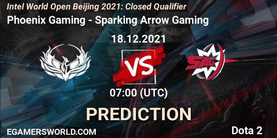 Pronósticos Phoenix Gaming - Sparking Arrow Gaming. 18.12.2021 at 07:01. Intel World Open Beijing: Closed Qualifier - Dota 2