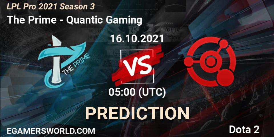 Pronósticos The Prime - Quantic Gaming. 16.10.21. LPL Pro 2021 Season 3 - Dota 2