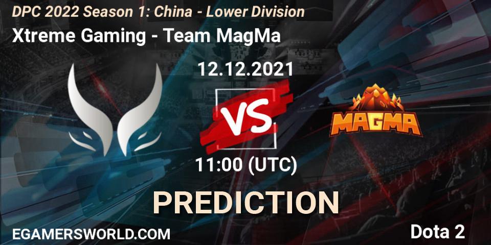 Pronósticos Xtreme Gaming - Team MagMa. 12.12.2021 at 11:56. DPC 2022 Season 1: China - Lower Division - Dota 2