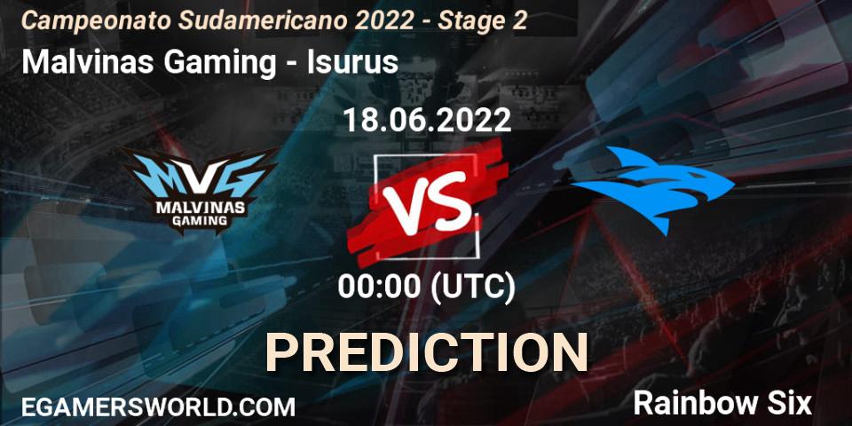 Pronósticos Malvinas Gaming - Isurus. 24.06.2022 at 00:00. Campeonato Sudamericano 2022 - Stage 2 - Rainbow Six