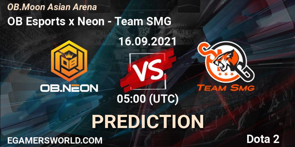 Pronósticos OB Esports x Neon - Team SMG. 16.09.2021 at 05:06. OB.Moon Asian Arena - Dota 2