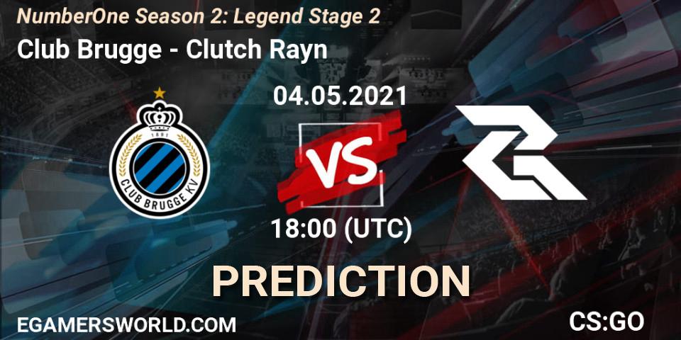 Pronósticos Club Brugge - Clutch Rayn. 04.05.2021 at 18:00. NumberOne Season 2: Legend Stage 2 - Counter-Strike (CS2)