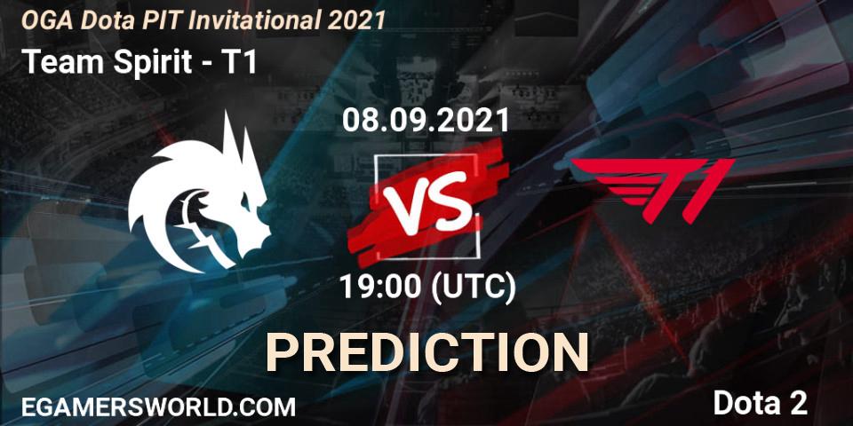 Pronósticos Team Spirit - T1. 08.09.2021 at 17:26. OGA Dota PIT Invitational 2021 - Dota 2