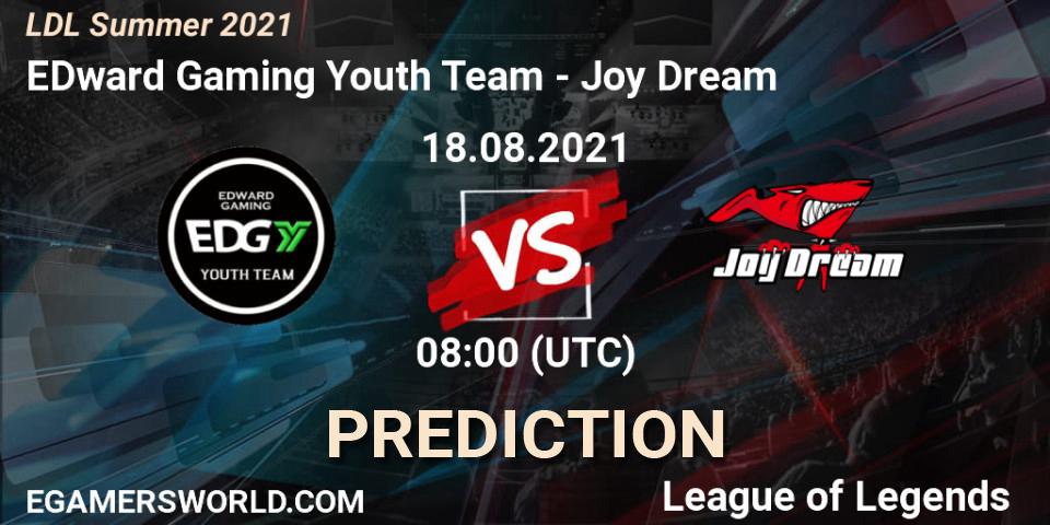 Pronósticos EDward Gaming Youth Team - Joy Dream. 18.08.21. LDL Summer 2021 - LoL
