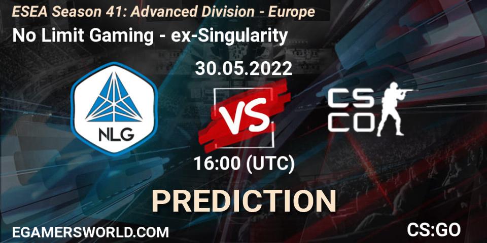 Pronósticos No Limit Gaming - ex-Singularity. 30.05.22. ESEA Season 41: Advanced Division - Europe - CS2 (CS:GO)