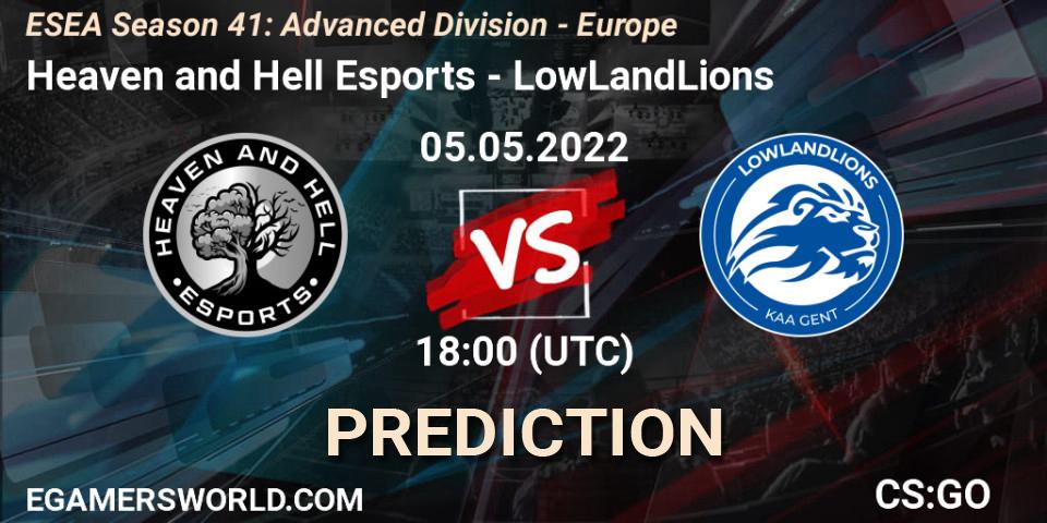 Pronósticos Heaven and Hell Esports - LowLandLions. 05.05.2022 at 18:00. ESEA Season 41: Advanced Division - Europe - Counter-Strike (CS2)
