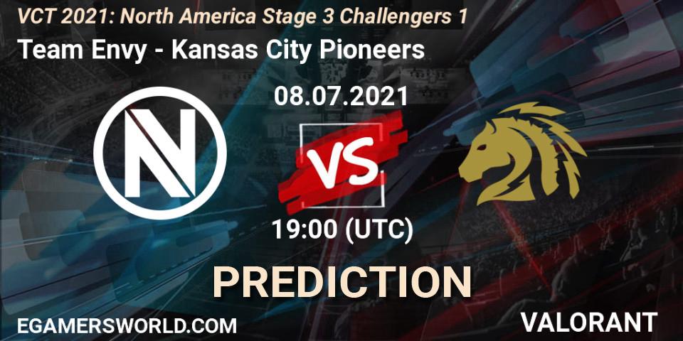 Pronósticos Team Envy - Kansas City Pioneers. 08.07.2021 at 19:00. VCT 2021: North America Stage 3 Challengers 1 - VALORANT