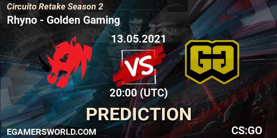 Pronósticos Rhyno - Golden Gaming. 13.05.21. Circuito Retake Season 2 - CS2 (CS:GO)