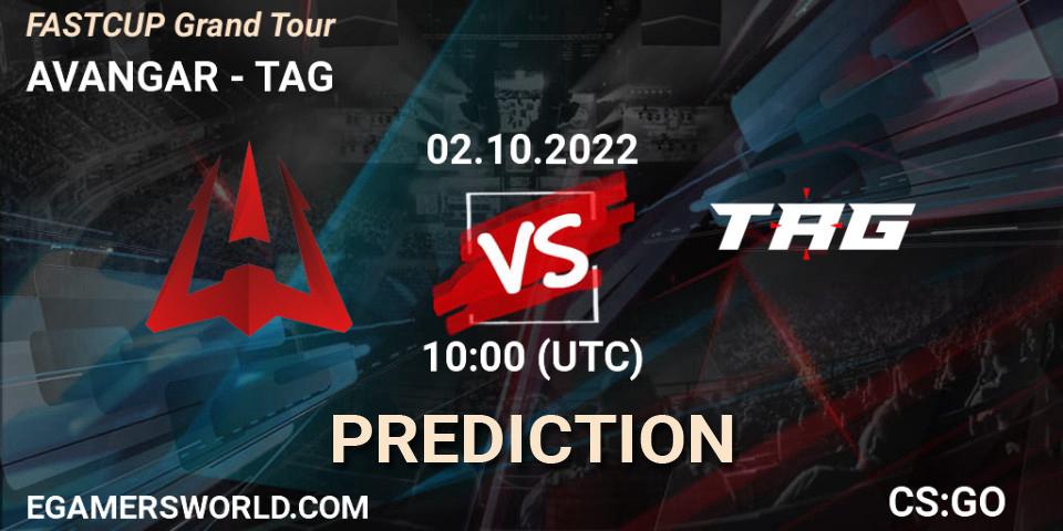 Pronósticos AVANGAR - TAG. 02.10.2022 at 10:00. FASTCUP Grand Tour - Counter-Strike (CS2)