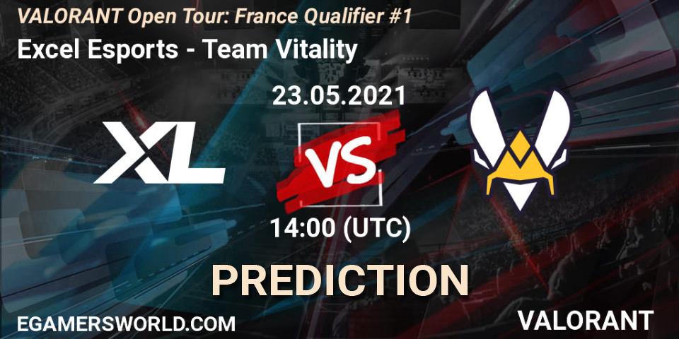 Pronósticos Excel Esports - Team Vitality. 23.05.2021 at 14:00. VALORANT Open Tour: France Qualifier #1 - VALORANT