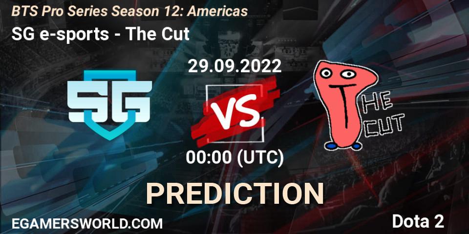 Pronósticos SG e-sports - The Cut. 29.09.22. BTS Pro Series Season 12: Americas - Dota 2