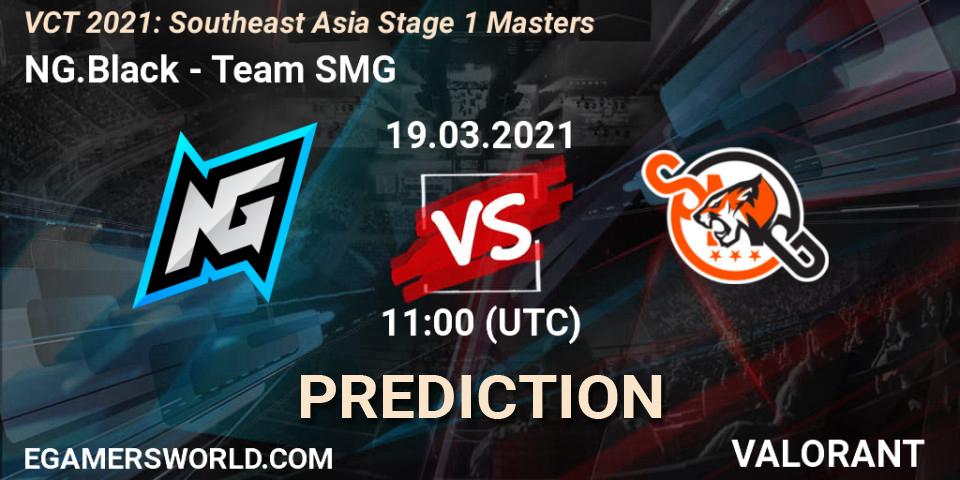 Pronósticos NG.Black - Team SMG. 19.03.2021 at 11:50. VCT 2021: Southeast Asia Stage 1 Masters - VALORANT