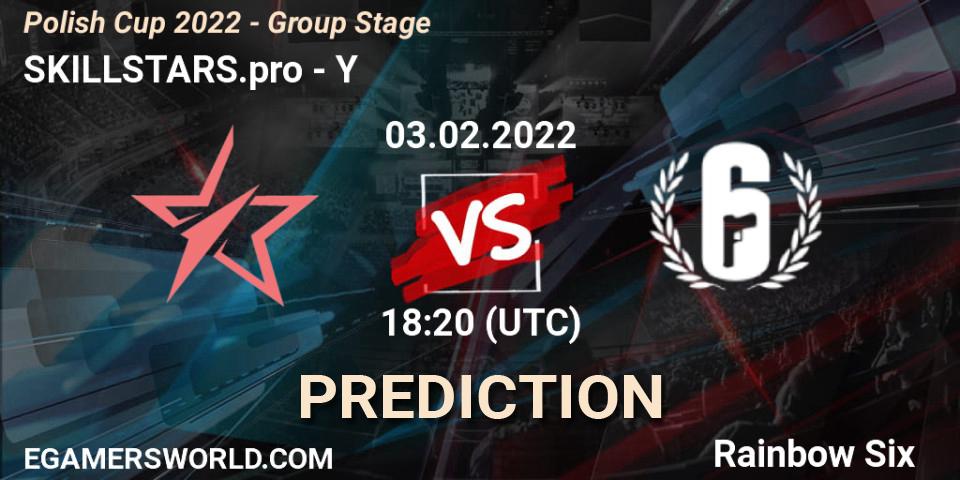 Pronósticos SKILLSTARS.pro - YŚ. 03.02.2022 at 18:20. Polish Cup 2022 - Group Stage - Rainbow Six