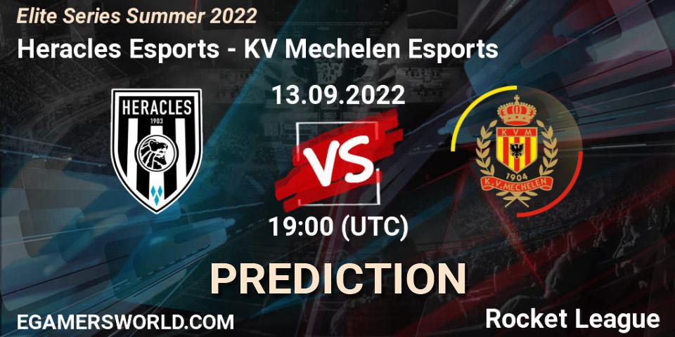 Pronósticos Heracles Esports - KV Mechelen Esports. 13.09.2022 at 17:20. Elite Series Summer 2022 - Rocket League