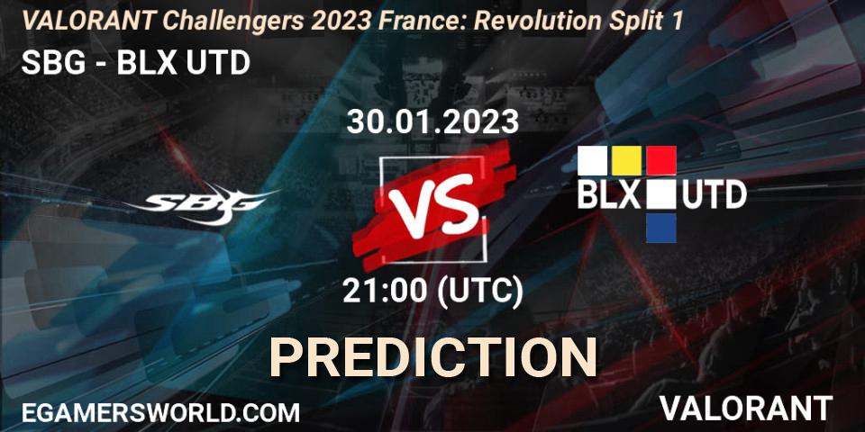 Pronósticos SBG - BLX UTD. 30.01.23. VALORANT Challengers 2023 France: Revolution Split 1 - VALORANT