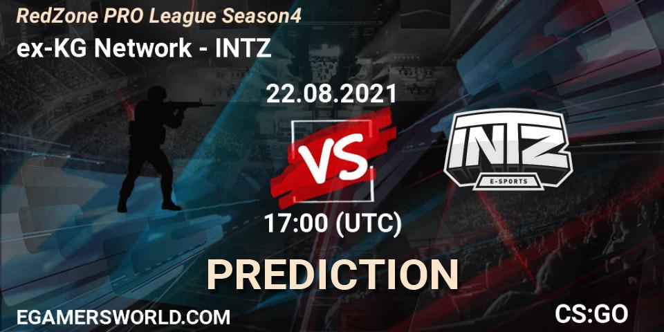 Pronósticos ex-KG Network - INTZ. 22.08.2021 at 17:00. RedZone PRO League Season 4 - Counter-Strike (CS2)
