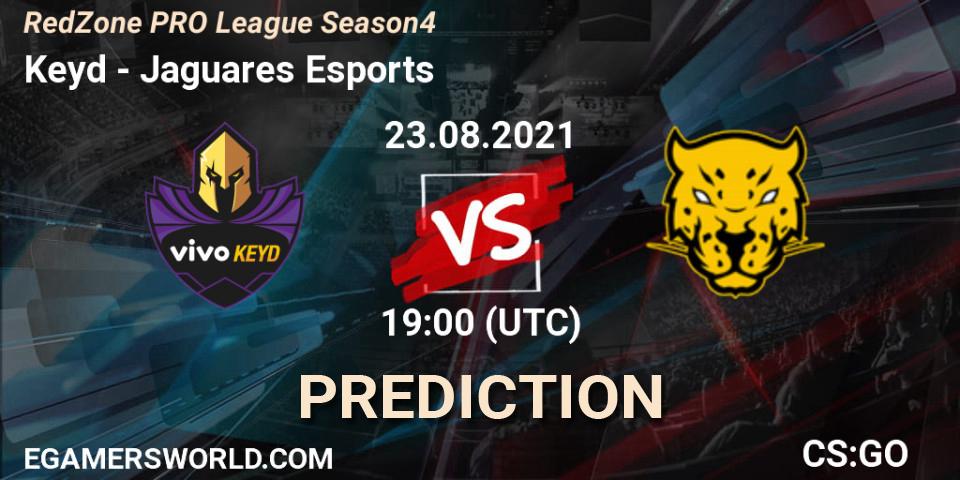 Pronósticos Keyd - Jaguares Esports. 23.08.2021 at 19:00. RedZone PRO League Season 4 - Counter-Strike (CS2)