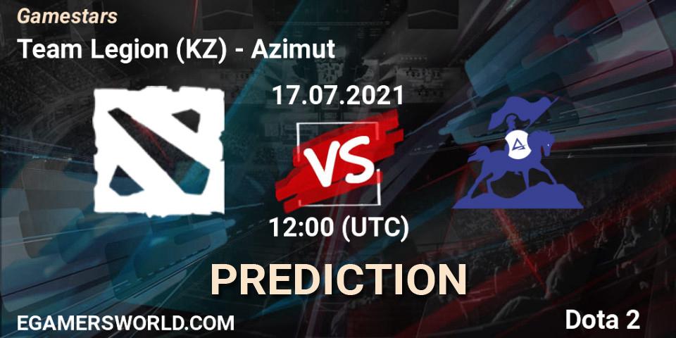 Pronósticos Team Legion (KZ) - Azimut. 17.07.2021 at 12:00. Gamestars - Dota 2