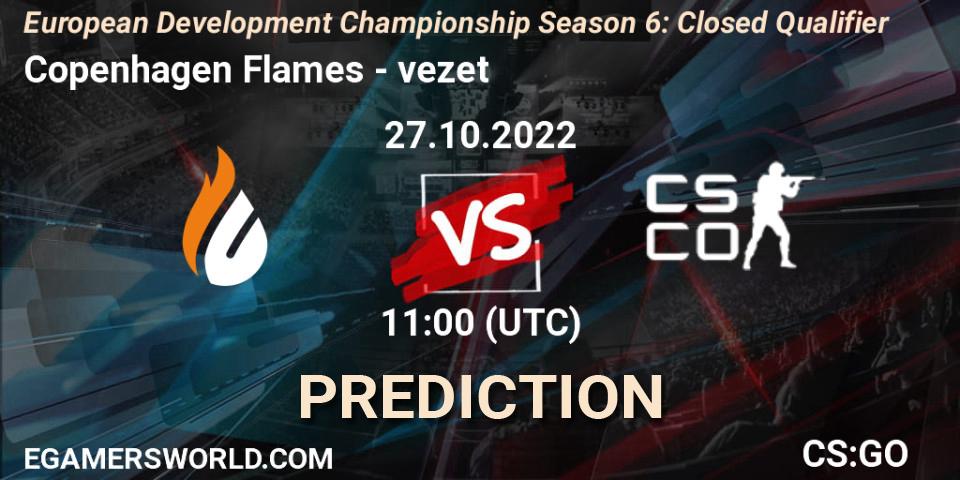 Pronósticos Copenhagen Flames - vezet. 27.10.2022 at 11:00. European Development Championship Season 6: Closed Qualifier - Counter-Strike (CS2)