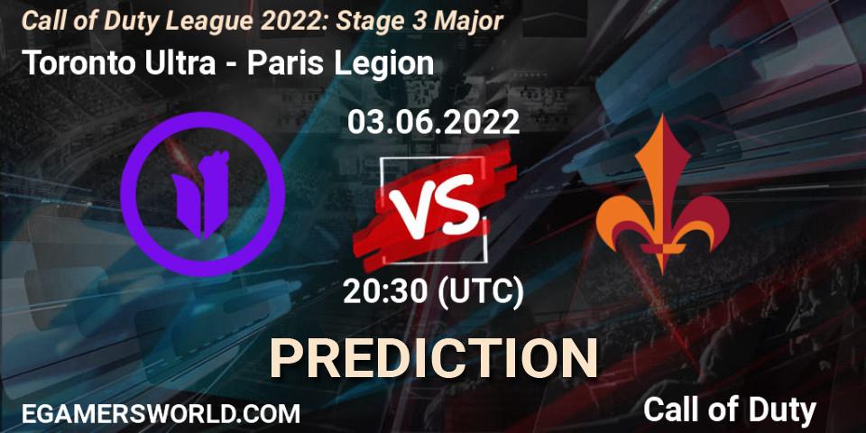 Pronósticos Toronto Ultra - Paris Legion. 03.06.2022 at 20:30. Call of Duty League 2022: Stage 3 Major - Call of Duty