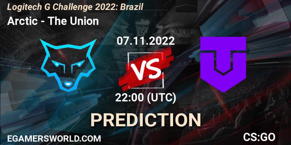 Pronósticos Arctic - The Union. 07.11.2022 at 22:00. Logitech G Challenge 2022: Brazil - Counter-Strike (CS2)