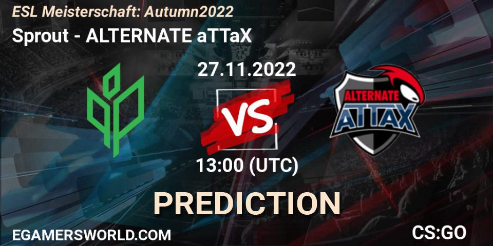 Pronósticos Sprout - ALTERNATE aTTaX. 27.11.22. ESL Meisterschaft: Autumn 2022 - CS2 (CS:GO)