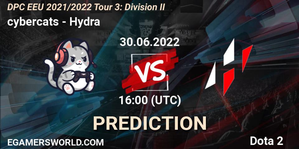 Pronósticos cybercats - Hydra. 30.06.2022 at 16:38. DPC EEU 2021/2022 Tour 3: Division II - Dota 2