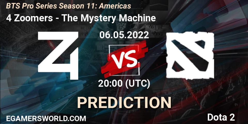 Pronósticos Nouns - The Mystery Machine. 06.05.2022 at 20:00. BTS Pro Series Season 11: Americas - Dota 2