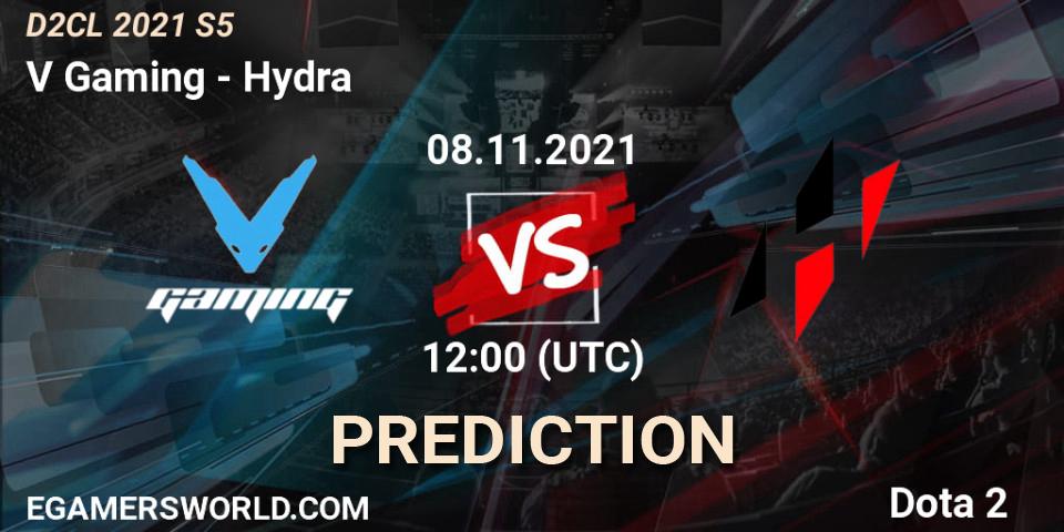 Pronósticos V Gaming - Hydra. 08.11.2021 at 11:59. Dota 2 Champions League 2021 Season 5 - Dota 2