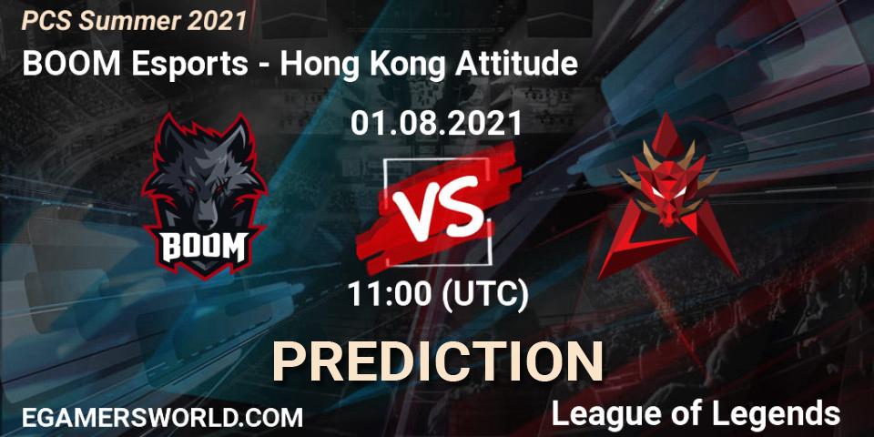 Pronósticos BOOM Esports - Hong Kong Attitude. 01.08.21. PCS Summer 2021 - LoL
